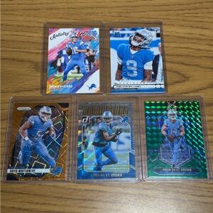Detroit Lions Football Card Lot - Blue